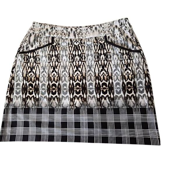 EP Pro New York Women's Geometric Mini Golf Skort White Black Size Medium - Picture 10 of 10